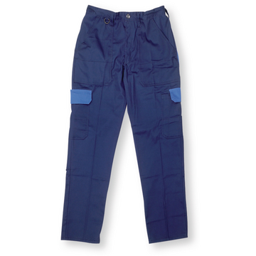 Pantaloni de lucru Classic Duo albastru închis/albastru măr. 60